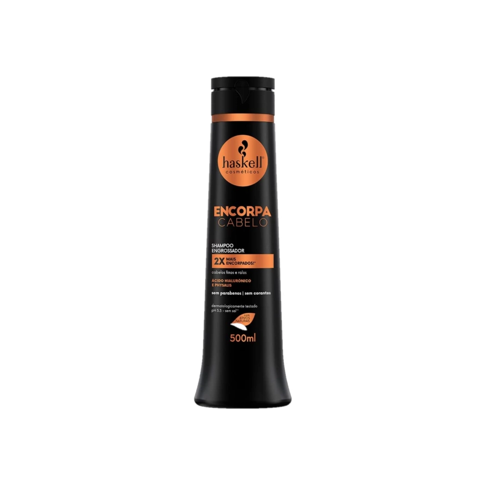 Produto Kit_Haskell_Encorpa_Cabelo_Shampoo_Engrossador_500ml_3_unidades_Evas_2