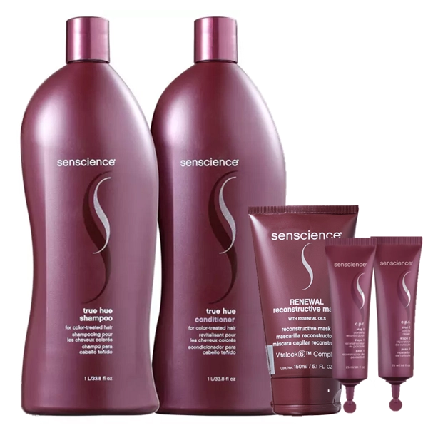 Kit_Senscience_True_Hue_Duo_1L_Renewal_Mask_150ml_CPR_Tratamento_Reconstrutor_2x25ml_Evas_1 Produto Kit_Senscience_True_Hue_Duo_1L_Renewal_Mask_150ml_CPR_Tratamento_Reconstrutor_2x25ml_Evas_1