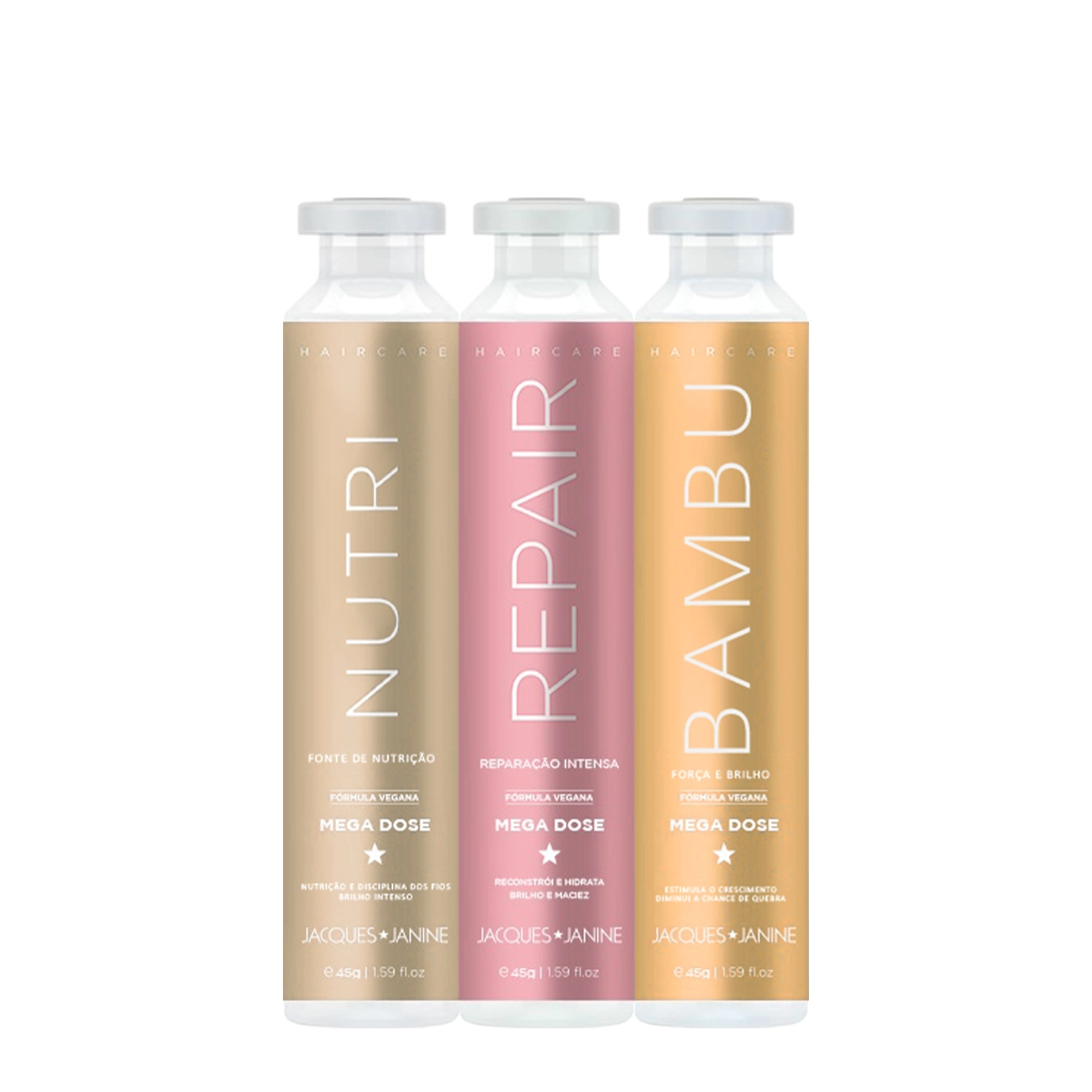 Kit Cronograma Ampolas Jacques Janine Nutrição Intensa (3 Produtos)