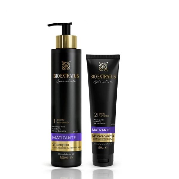 Bio Extratus Specialiste Matizante Violeta Shampoo 300ml E Máscara 90g