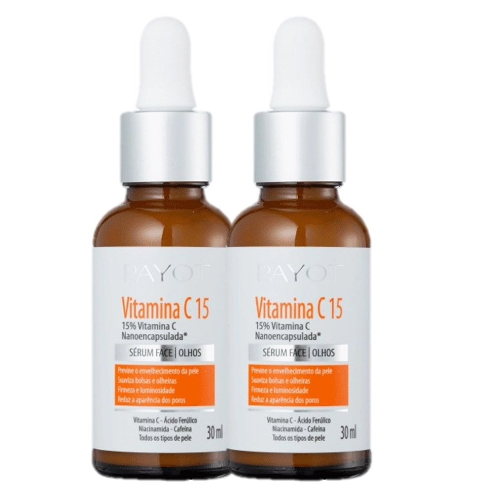 Kit Payot Vitamina C15 - Serum Para Face E Olhos 30ml (2 Unidades)