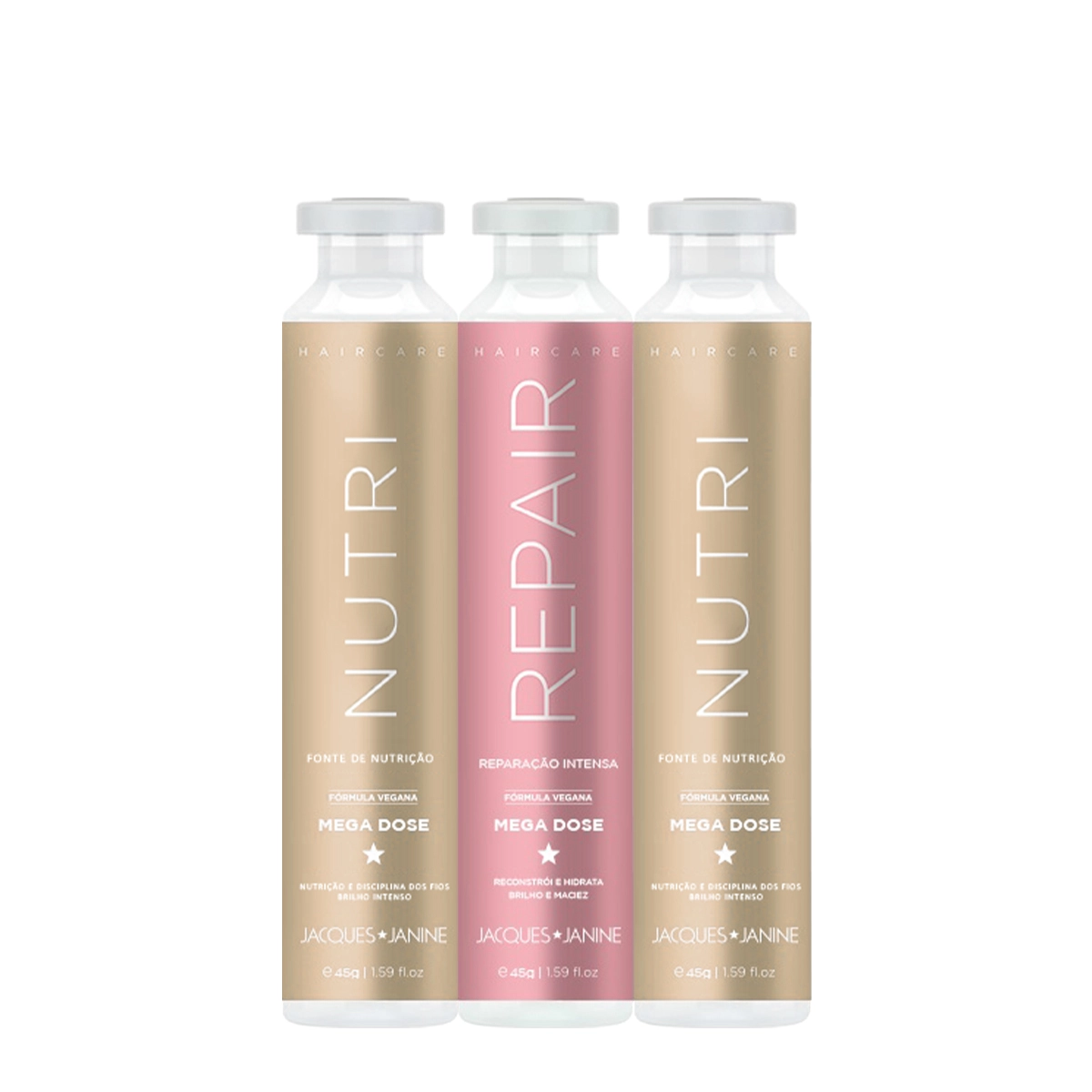 Kit Cronograma Ampolas Jacques Janine Hidratação Intensa (3 Produtos)