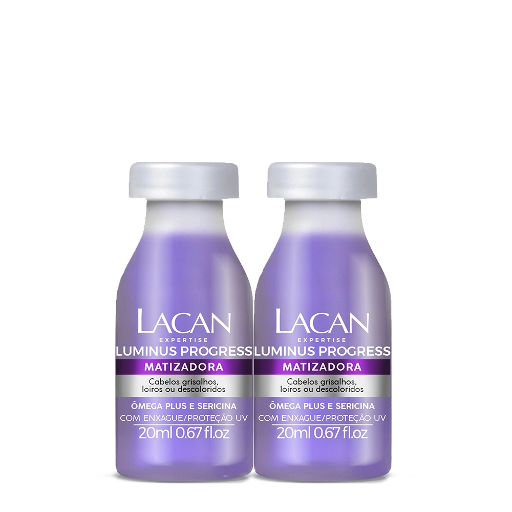 Produto Kit_Lacan_Luminus_Progress_Matizadora_Ampola_de_Tratamento_20ml_2_unidades_Evas_1