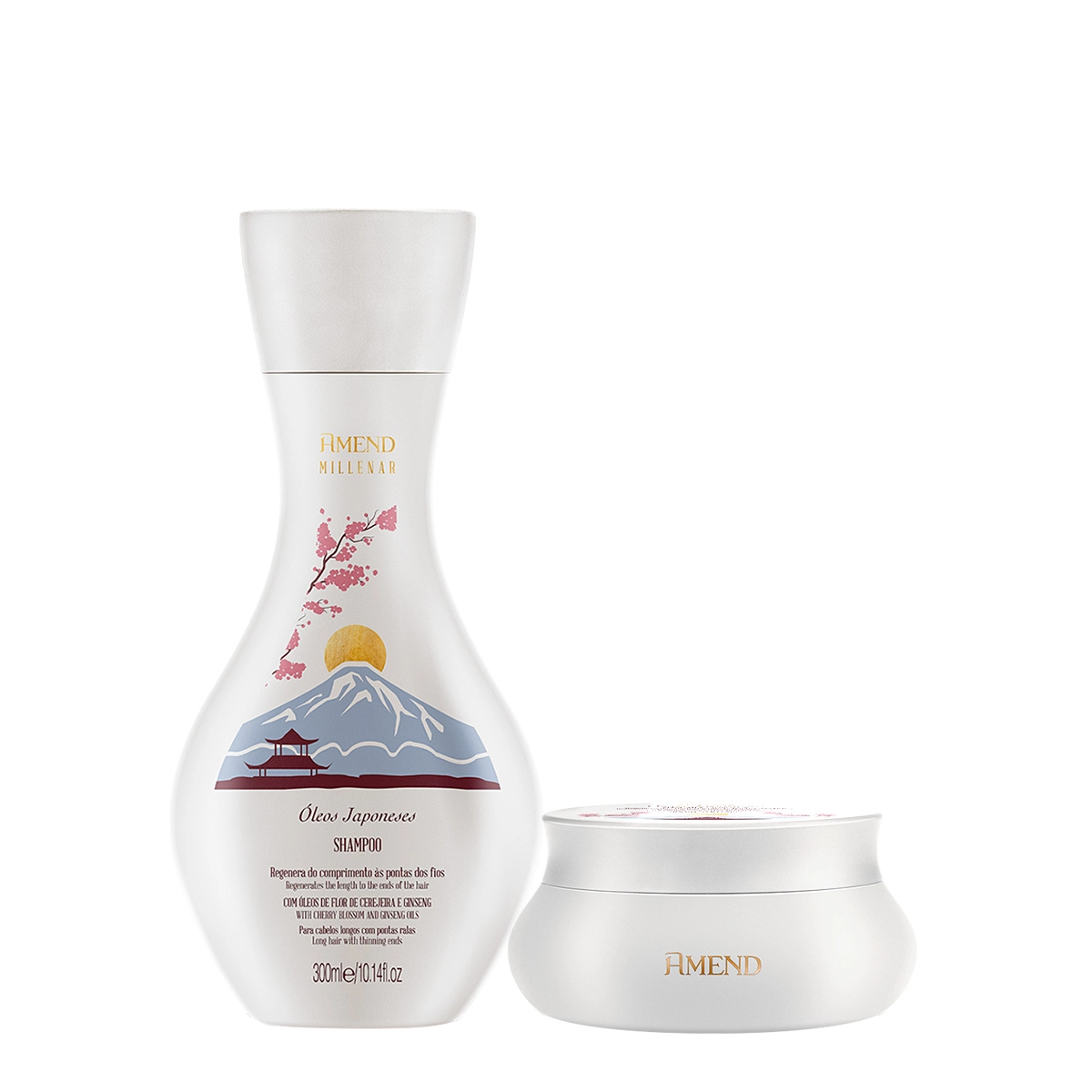 Kit Amend Millenar Óleos Japoneses Shampoo Máscara (2 Produtos)