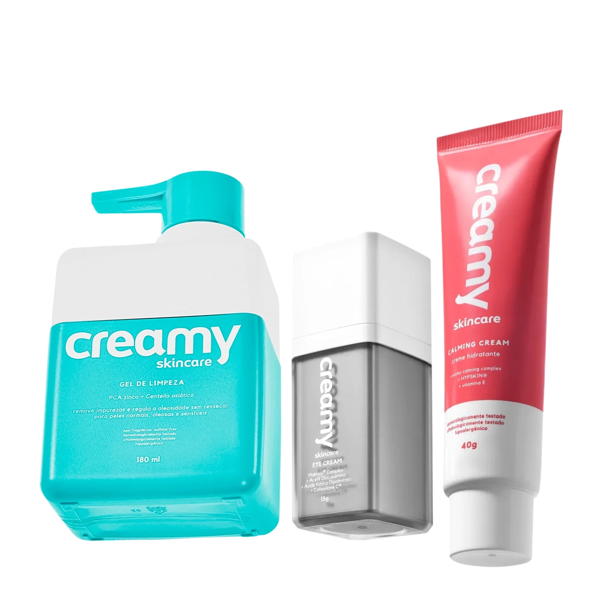 Produto Kit_Creamy_Eye_Cream_Antirugas_Clareador_e_Gel_de_Limpeza_Evas_1