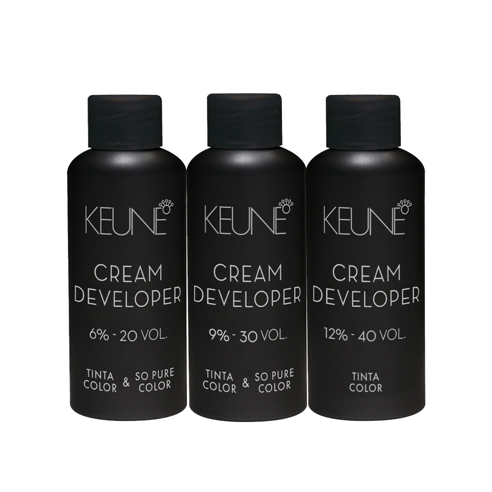 Kit Keune Tinta Color & So Pure Color 6% 20V + 9% 30V + 12% 40V 60ml (3 Produtos)