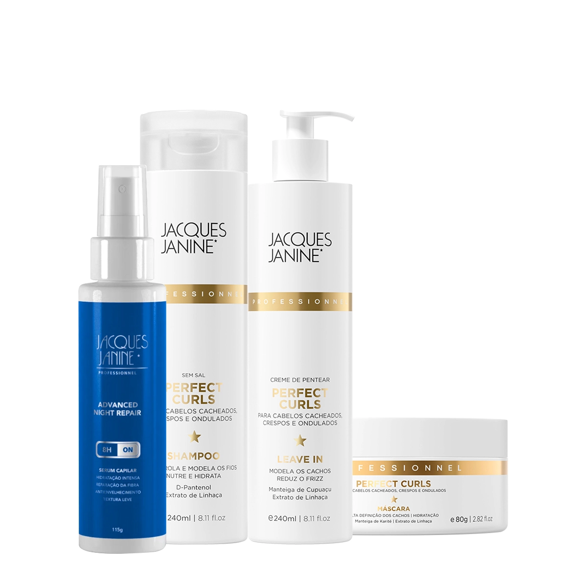 Produto Kit_Jacques_Janine_Professionnel_Perfect_Curls_Shampoo_Leave-in_Mascara_P_e_Night_Serum_Evas_1