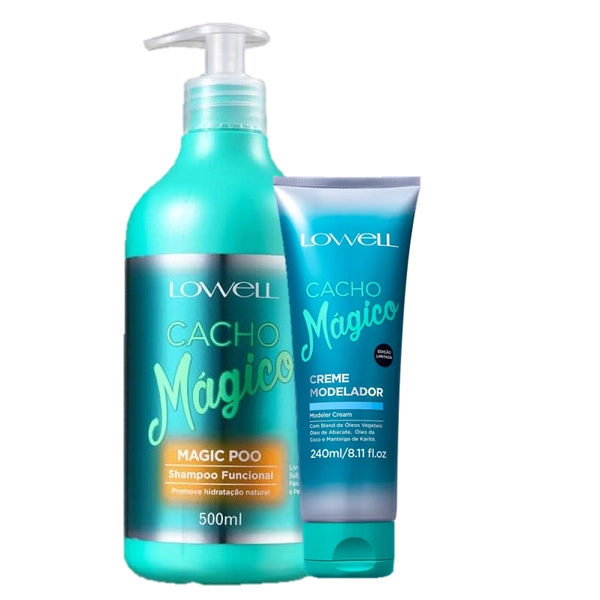 Lowell Cacho Magico Shampoo 500ml E Creme Modelador 240ml