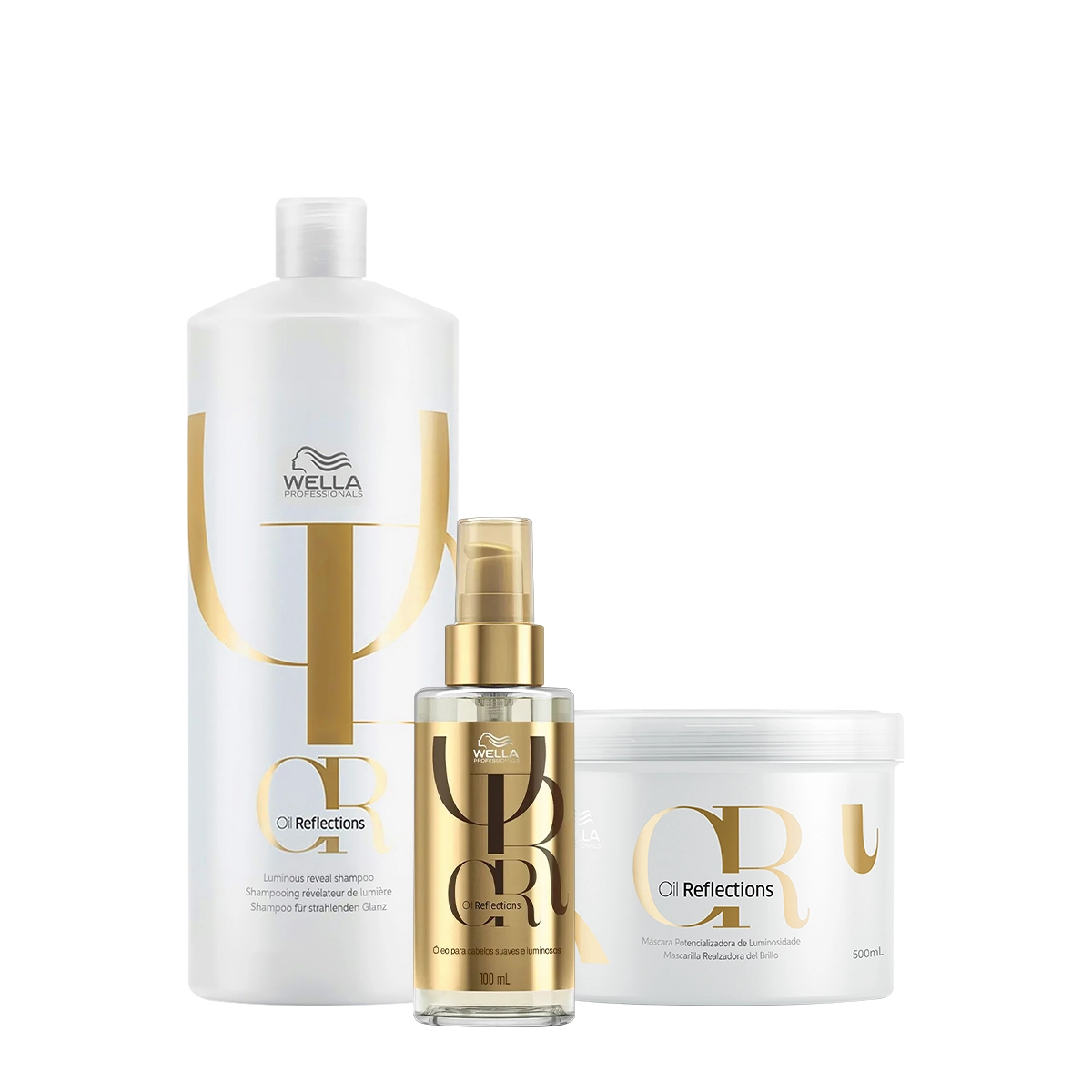 Wella Professionals Oil Reflections Shampoo 1L+Mascara 500g+Oil 100ml