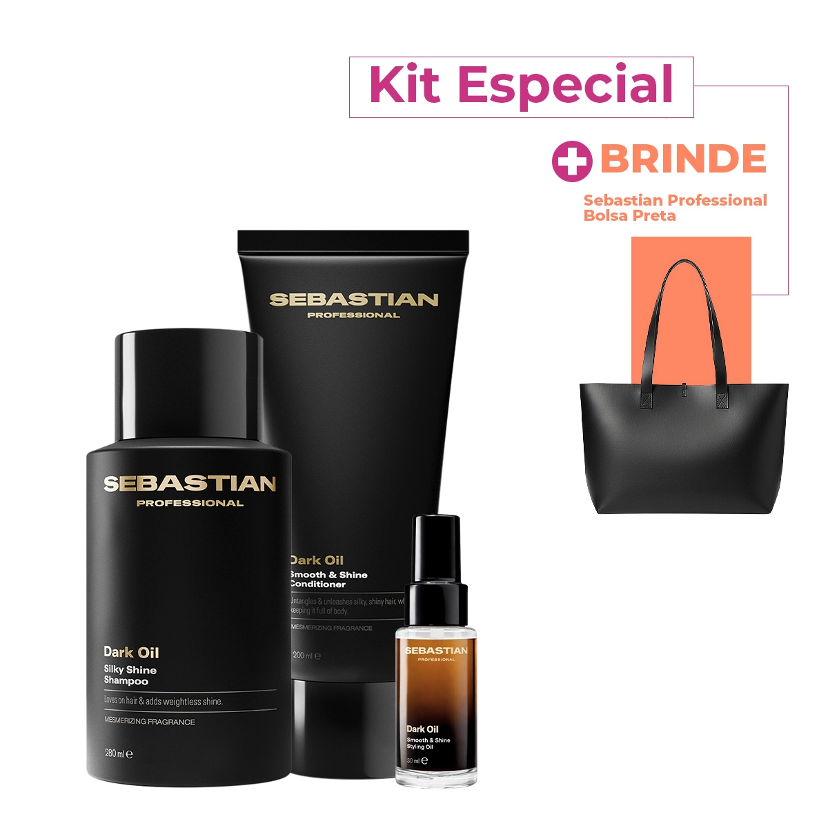 Produto Kit_Sebastian_Professional_Dark_Oil_Duo_Oil_Bolsa_4_produtos_Evas_1
