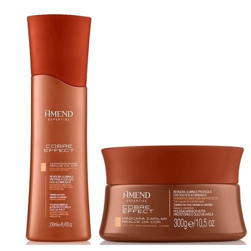Produto Kit_Amend_Realce_da_Cor_Cobre_Effect_Shampoo_250ml_Mascara_300g_Evas_1
