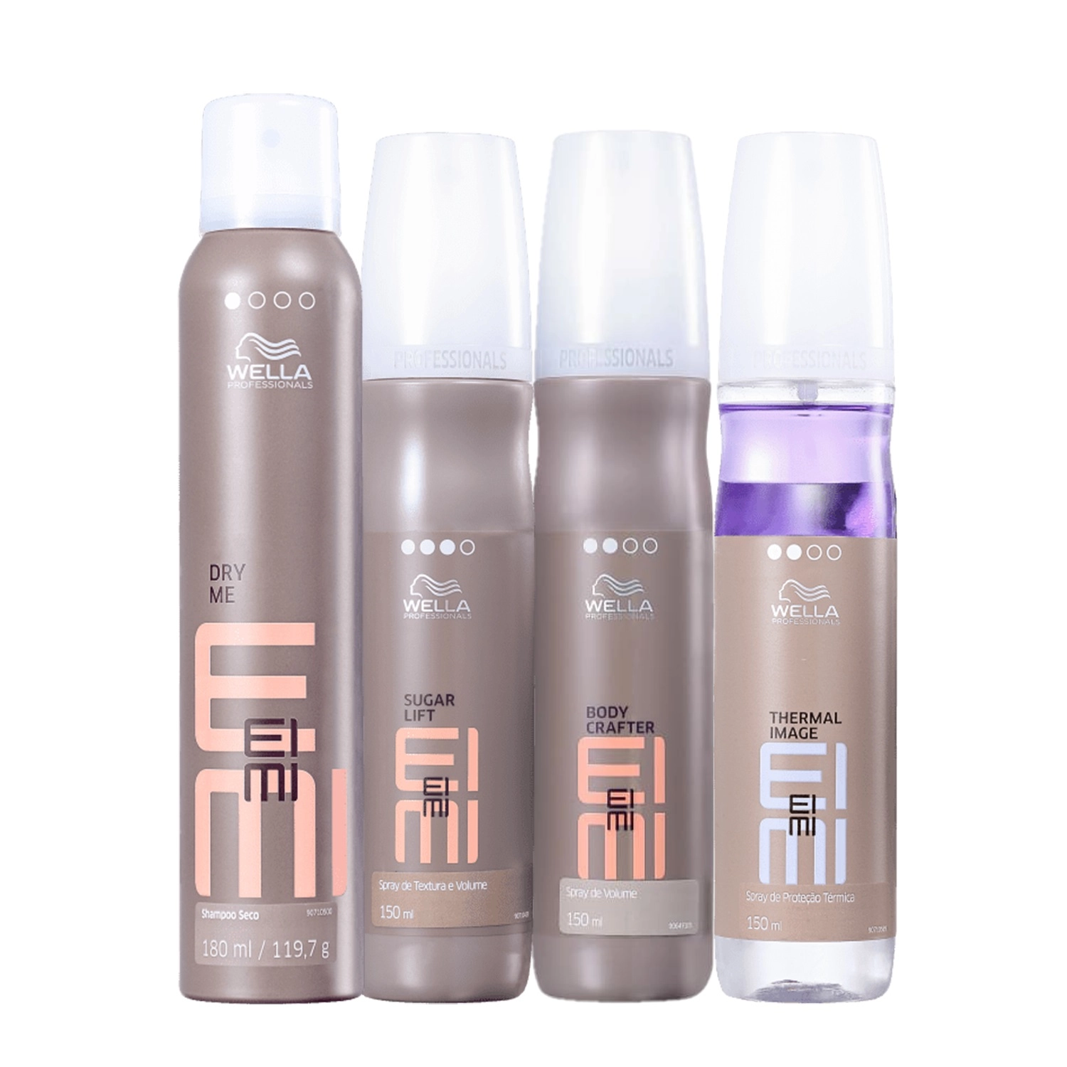 Kit Wella Professionals EIMI Spray Textura Volume Thermal (4 Produtos)
