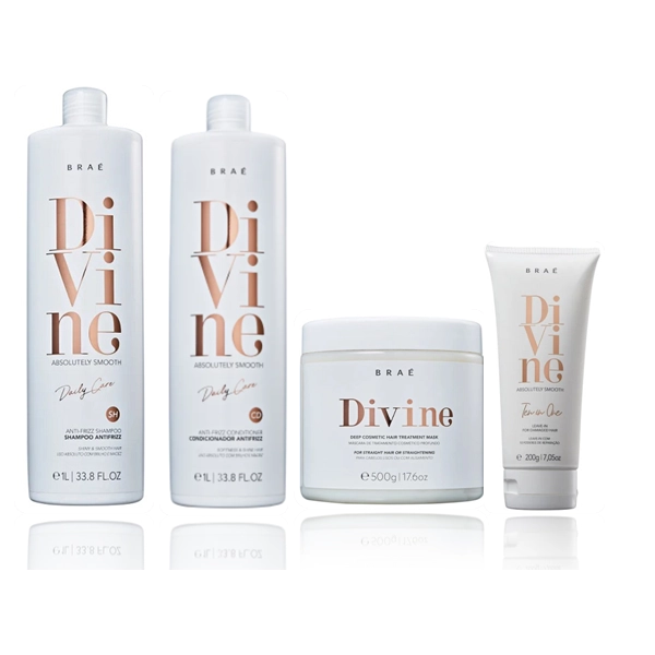 Braé Divine - Duo 1L +Máscara 500g+ Leave-in 200g