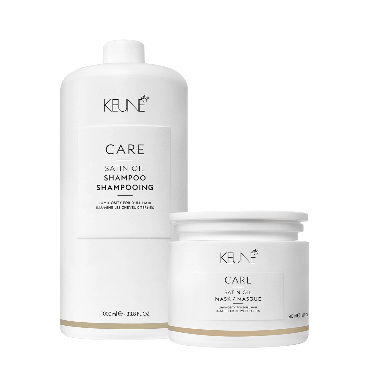 Kit Keune Care Satin Oil Shampoo Litro E Máscara (2 Produtos)