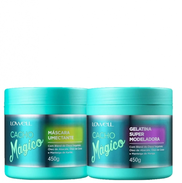 Lowell Cacho Magico Mascara Umectante E Gelatina Modeladora 450g