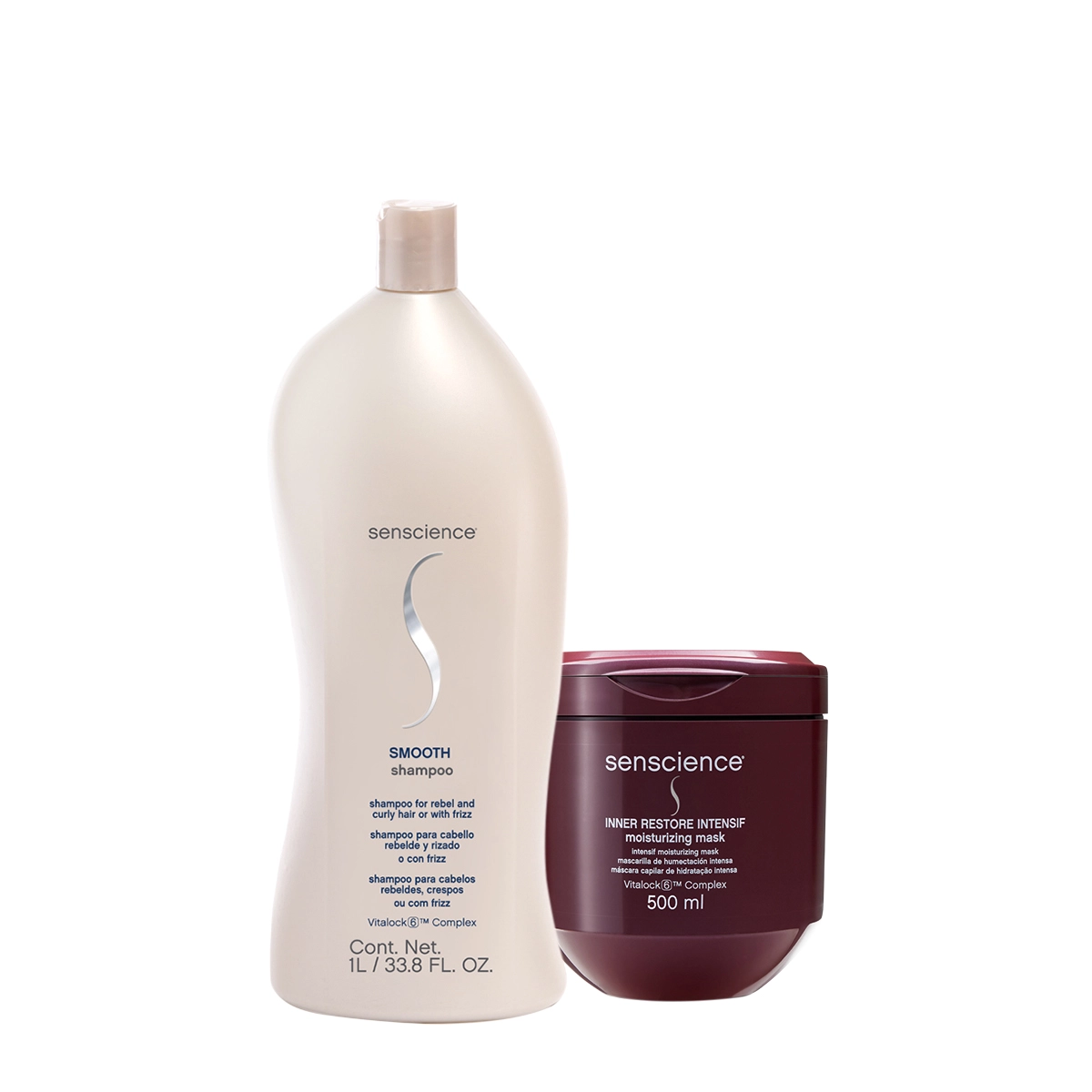 Kit Senscience Smooth Intensif Shampoo Máscara (2 Produtos)