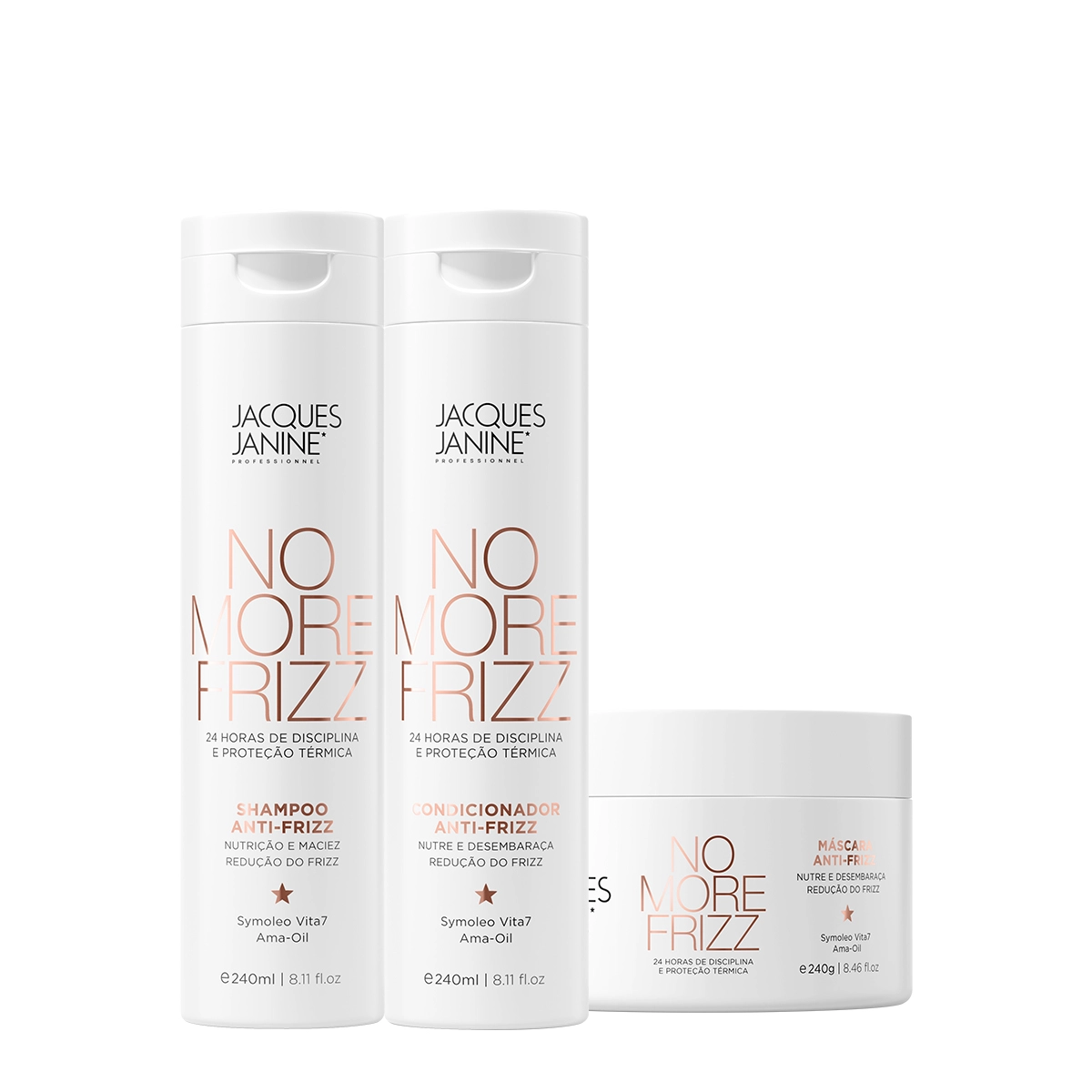 Produto Kit_Jacques_Janine_Professionnel_No_More_Frizz_Shampoo_Condicionador_e_Mascara_Evas_1