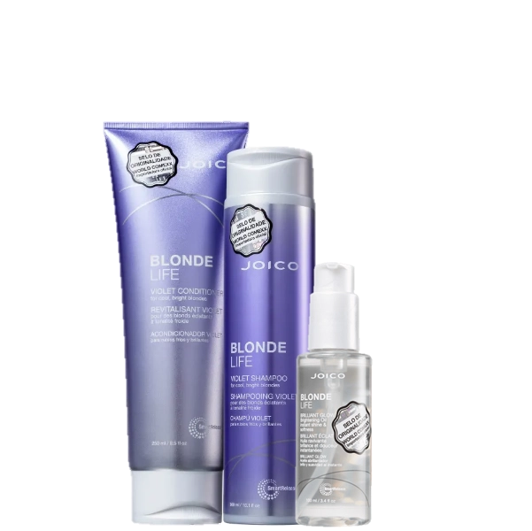 Joico_Blonde_Life_Violet_Shampoo_Condicionador_Oleo_Capilar_Evas_1 Produto Joico_Blonde_Life_Violet_Shampoo_Condicionador_Oleo_Capilar_Evas_1