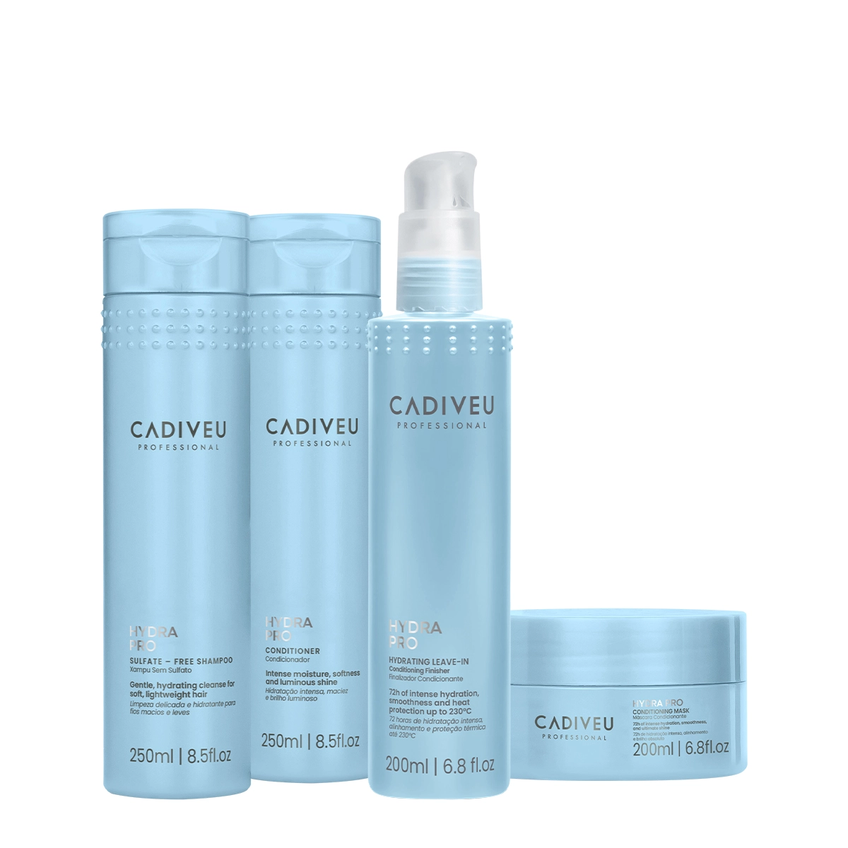 Kit Cadiveu Professional Hydra Pro Hair Care Total (4 Produtos)