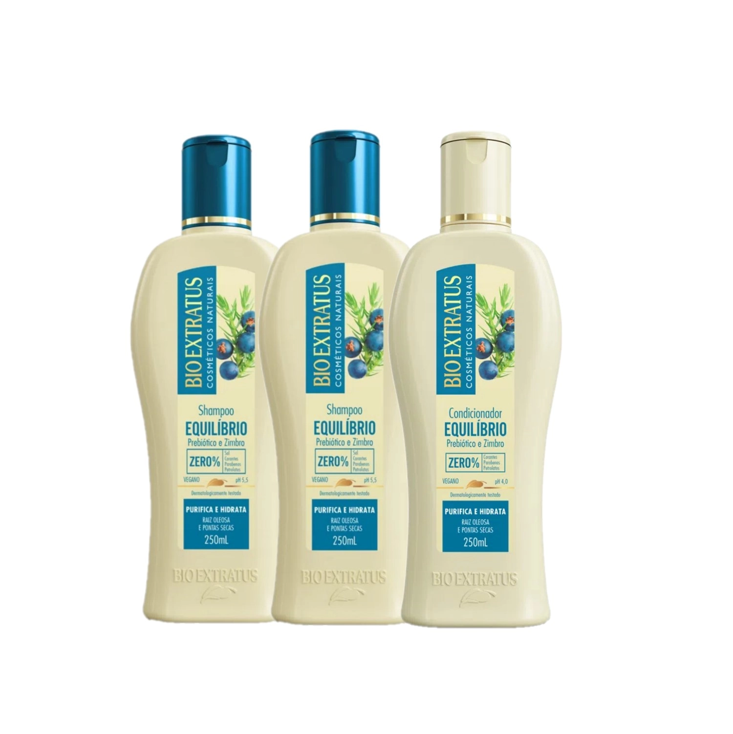 Kit Bio Extratus Equilíbrio Prebiótico E Zimbro (3 Produtos)