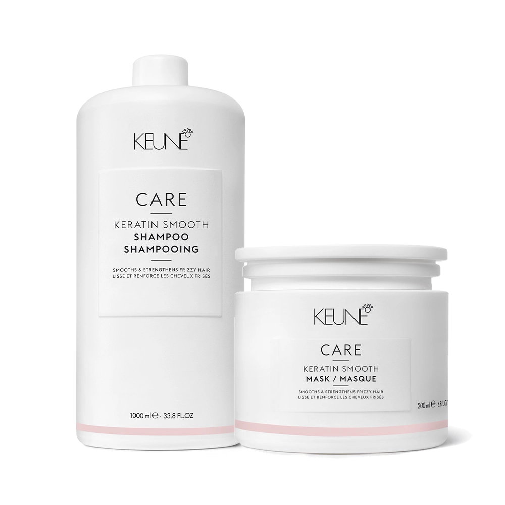 Kit Keune Care Keratin Smooth Shampoo Litro Mask (2 Produtos)