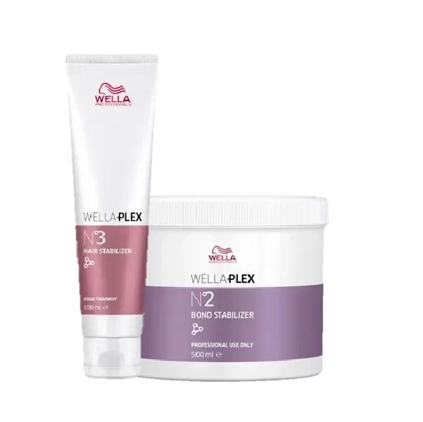 Kit Wella BlondorPlex Nº2 Bond Stabilizer + Nº3 Máscara Reconstrutora (2 Produtos)