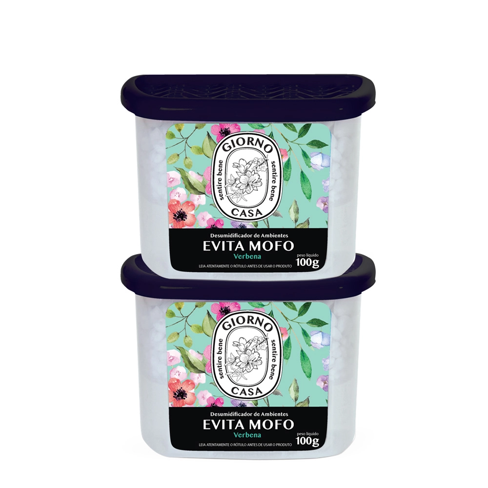 Kit Giorno Casa Sentire Bene Evita Mofo Verbena - Desumidificador De Ambientes 100g (2 Unidades)