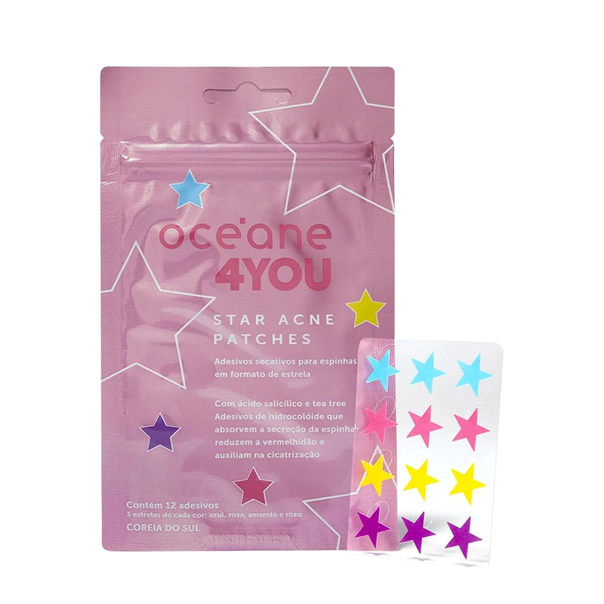 Océane 4You Star Acne Patches - Adesivos Secativos Para Espinhas