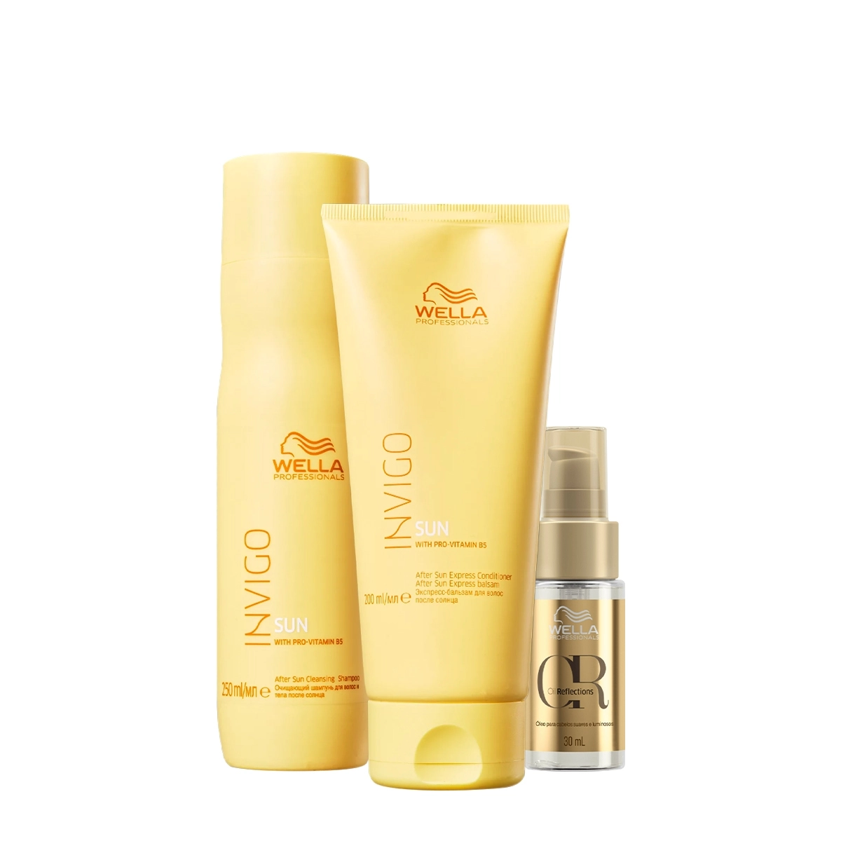 Kit Wella Professionals Invigo Sun Reflections Duo Oil (3 Produtos)
