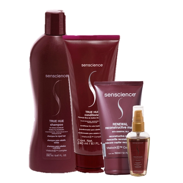 Senscience True Hue Duo Home Care Oleo Capilar 55ml E Renewal Mask 150ml
