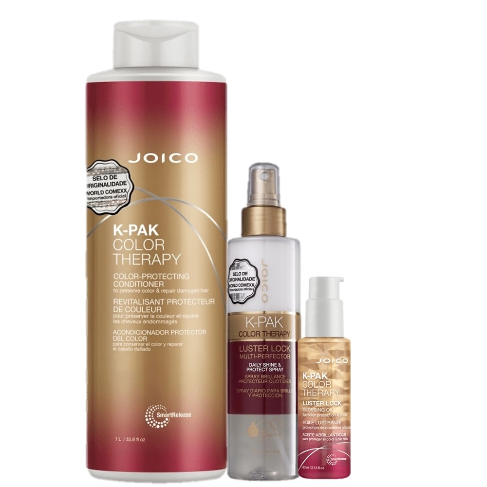 Kit Joico K-PAK Color Therapy Cabelos Brilhosos E Finalizacao Perfeita (3 Produtos)