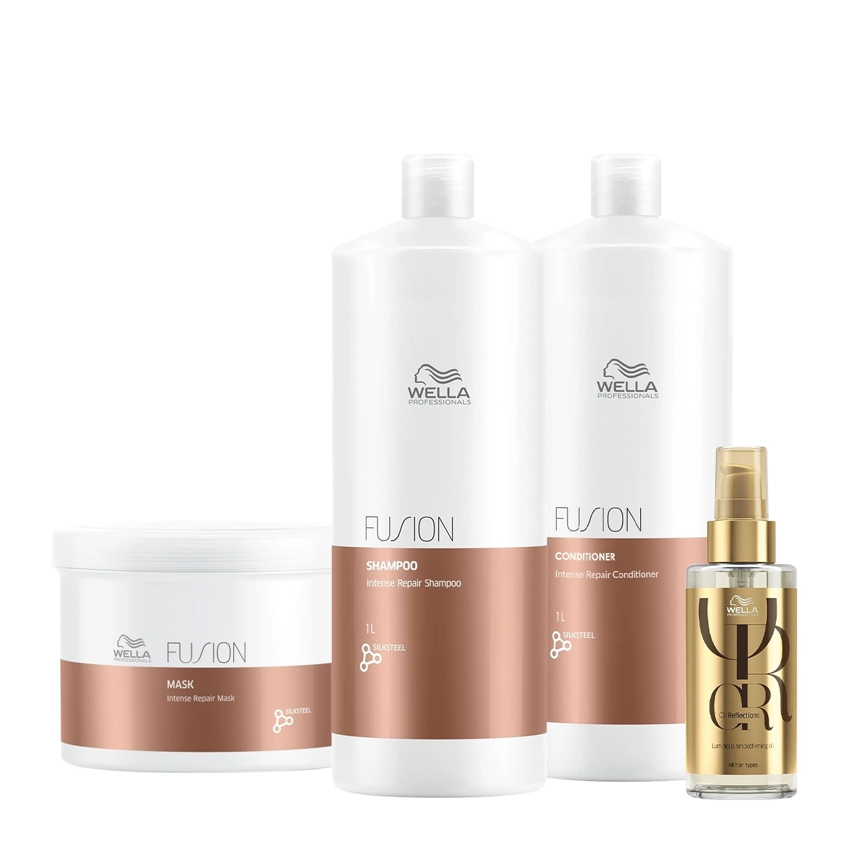 Kit Wella Professionals Fusion Reflections Salon Total Oil (4 Produtos)