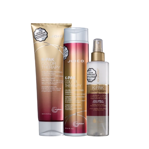 Joico K-PAK Color - Shampoo 300ml+Condicionador 250ml+Leave-in 200ml