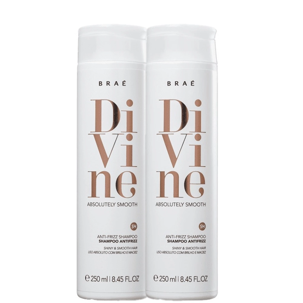Kit Braé Divine Anti-Frizz - Shampoo 250ml (2 Unidades)