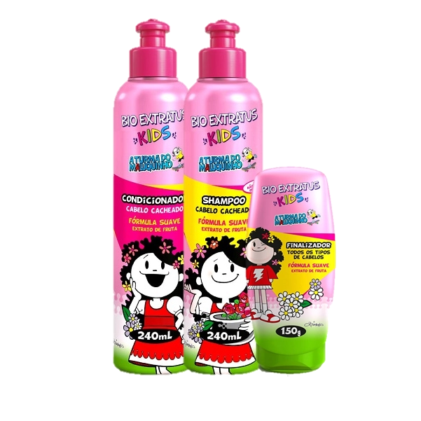 Bio Extratus Kids Cacheados Kit Duo 240ml E Finalizador 150g