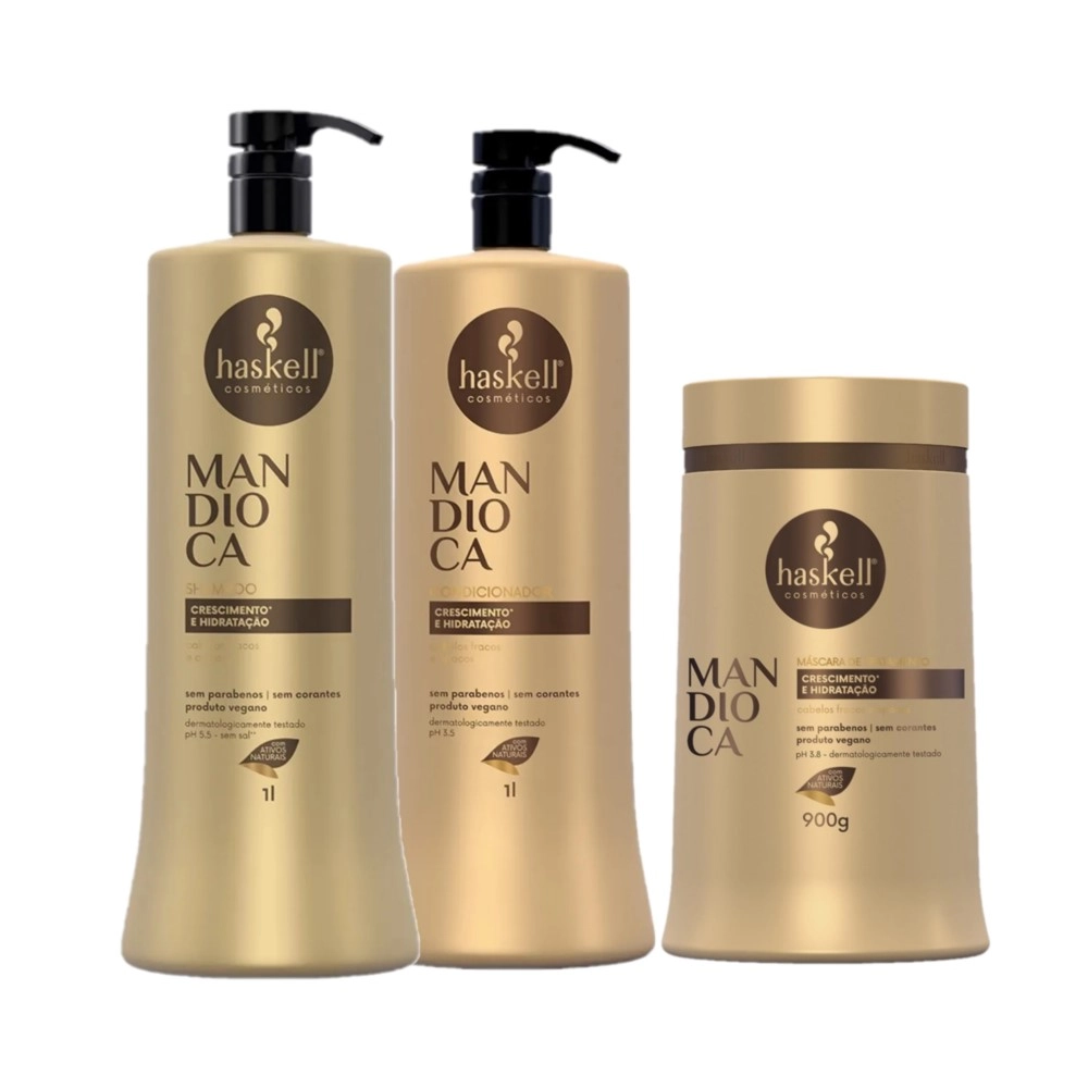Kit Haskell Mandioca Trio Salon (3 Produtos)