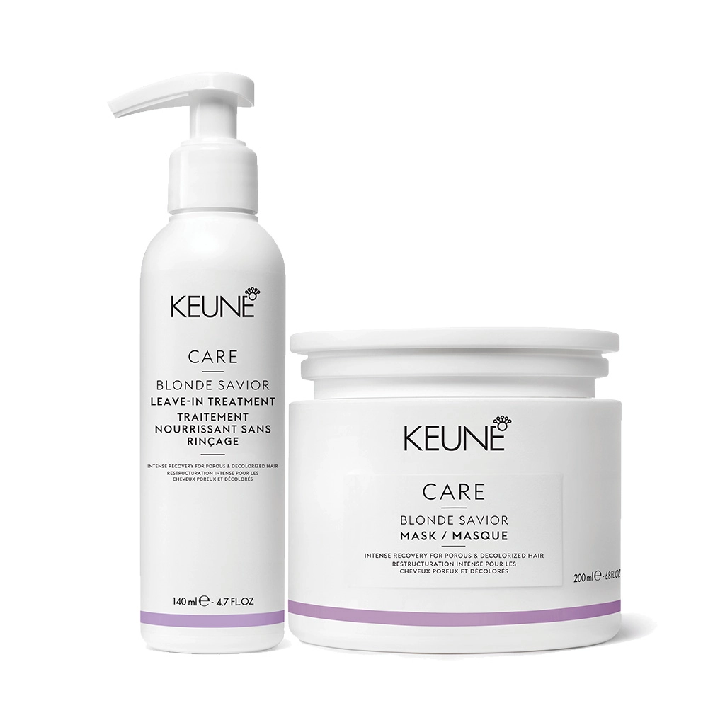 Kit Keune Care Blonde Savior Máscara + Leave-In (2 Produtos)
