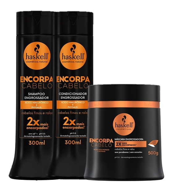 Haskell Encorpa Cabelo Duo 300ml E Mascara 500g