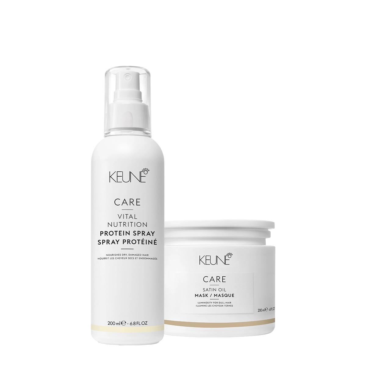 Kit Keune Care Satin Oil Máscara E Vital Nutrition Protein (2 Produtos)