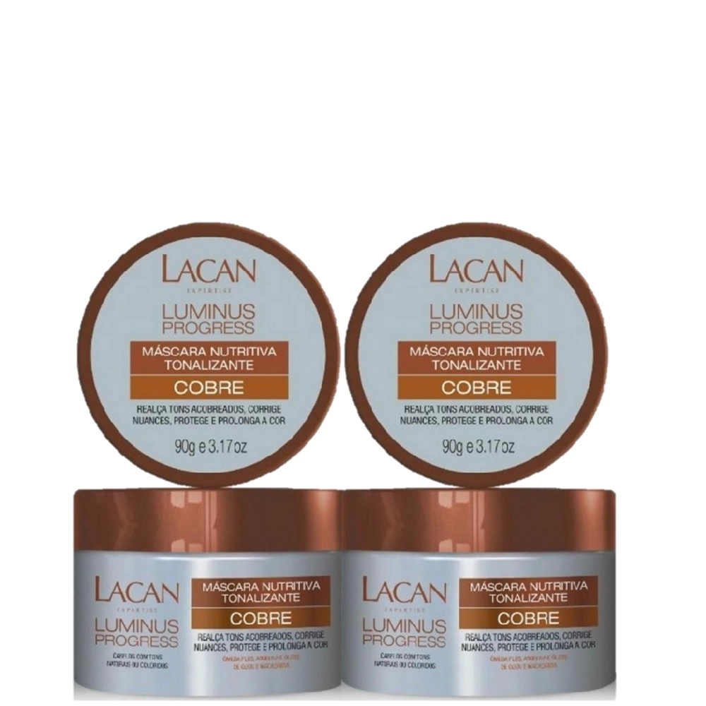 Produto Kit_Lacan_Luminus_Progress_Mascara_Matizadora_Cobre_90g_2_Unidades_Evas_1