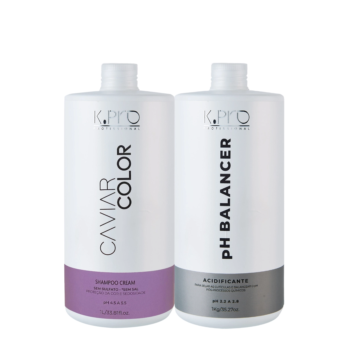 Kit K.Pro Professional Caviar Color Shampoo E Acidificante (2 Produtos)