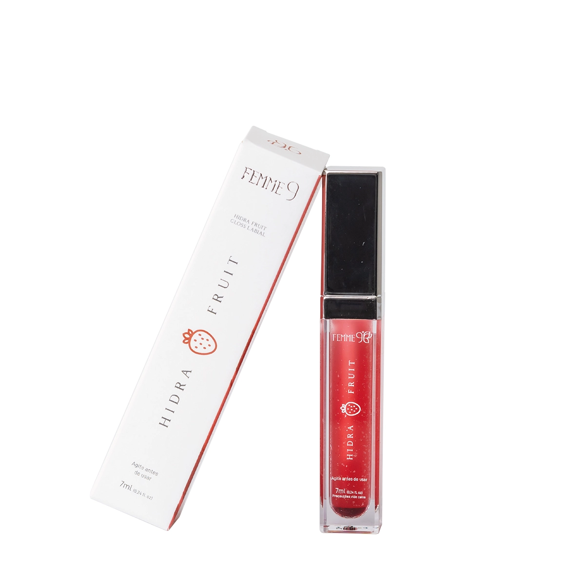 Femme9 Hidra Fruit Morango - Gloss Labial 7g
