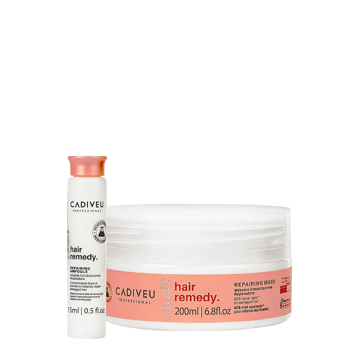 Kit Cadiveu Essentials Hair Remedy Máscara E Ampola (2 Produtos)