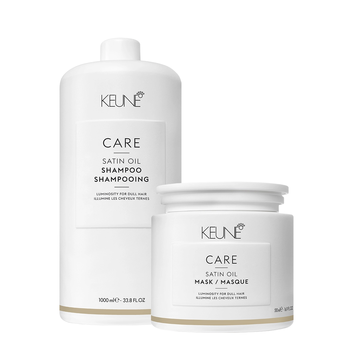 Kit Keune Care Satin Oil Shampoo Litro E Máscara G (2 Produtos)