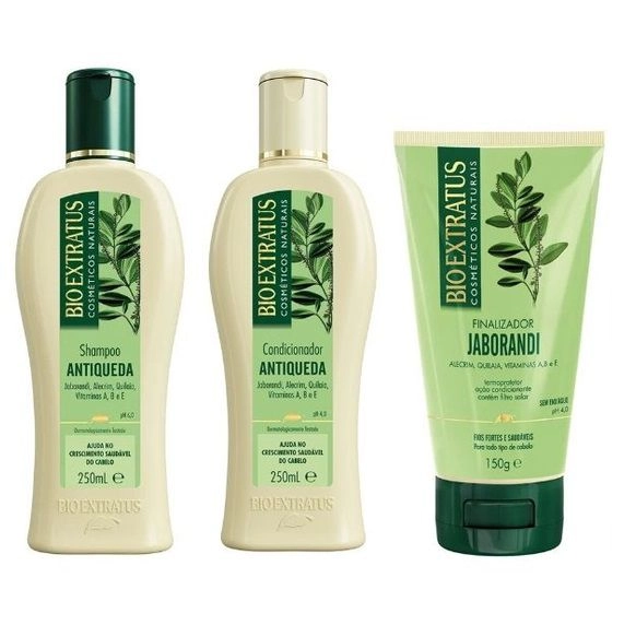 Kit Bio Extratus Jaborandi Antiqueda Duo 250ml E Finalizador 150g