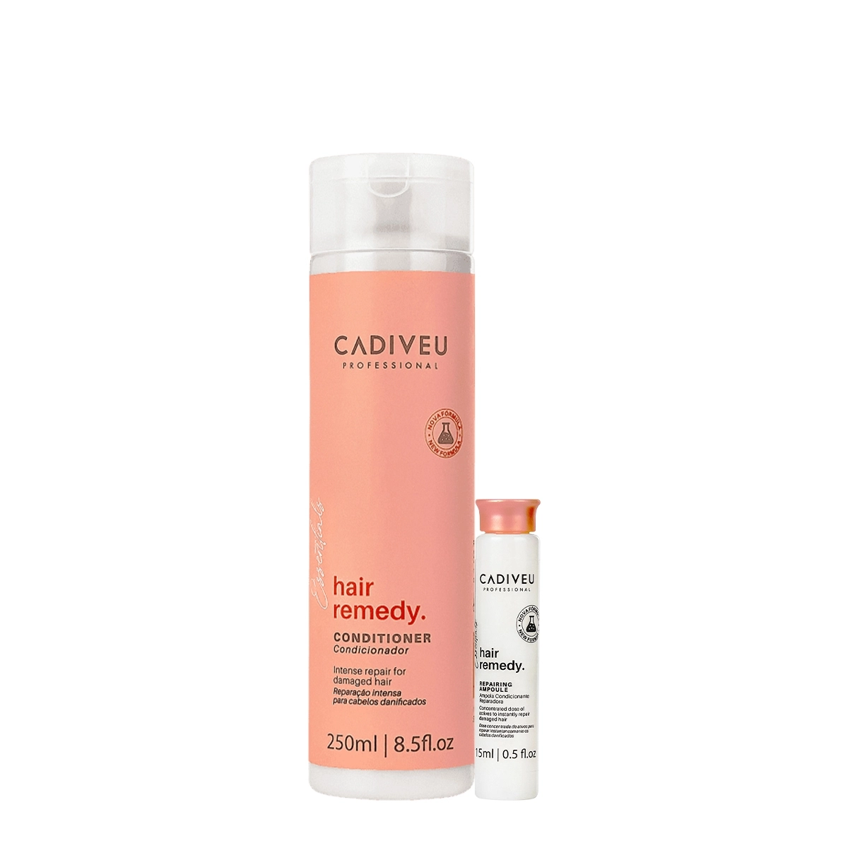 Kit Cadiveu Essentials Hair Remedy Condicionador E Ampola (2 Produtos)