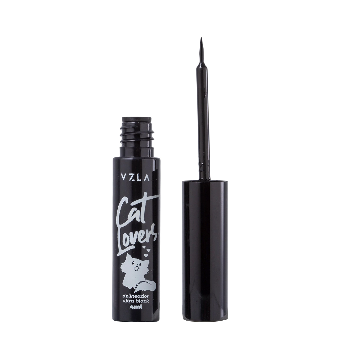 Vizzela Cat Lovers Preto - Delineador Líquido 4ml