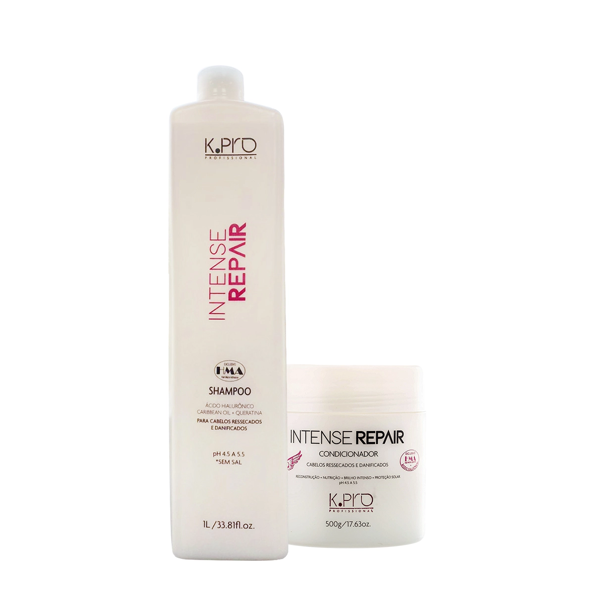 Kit K.Pro Intense Repair Shampoo Reparador Litro E Condicionador (2 Produtos)