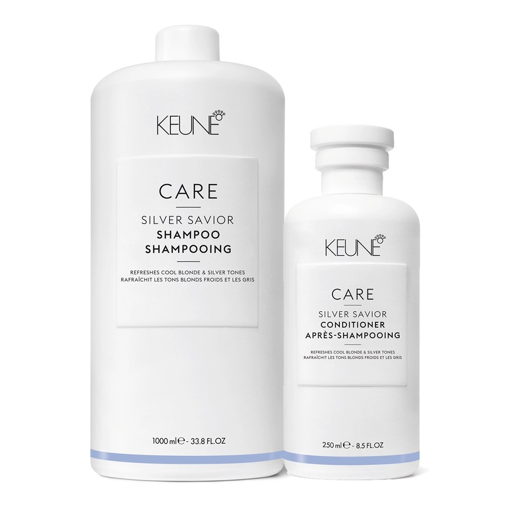 Kit Keune Care Silver Savior Shampoo Litro Condicionador 250ml (2 Produtos)