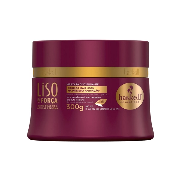 Haskell Liso Com Forca Mascara De Tratamento 300g